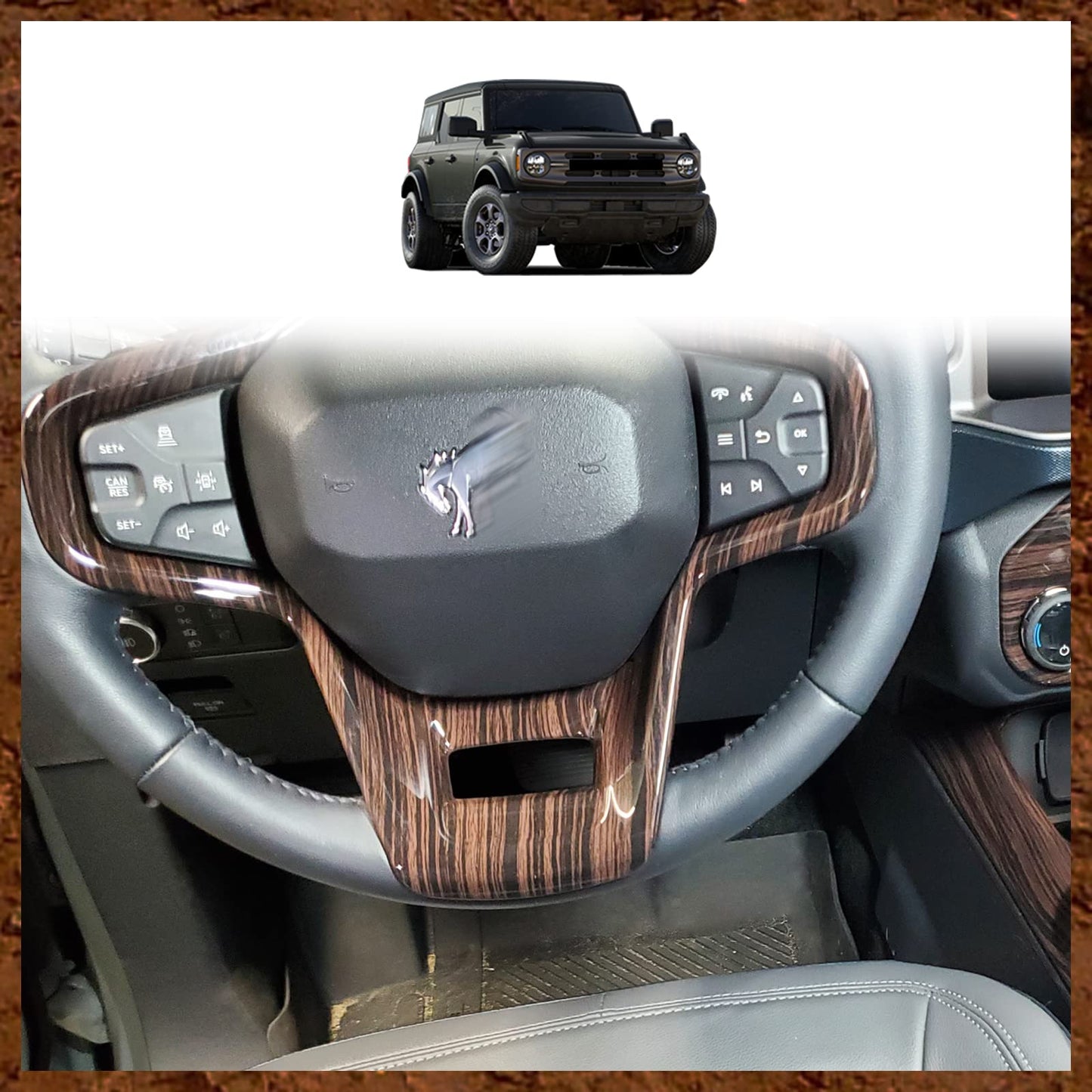 Interior Trim Cover 9 pcs Set for Bronco 4 Door 2021-2024
