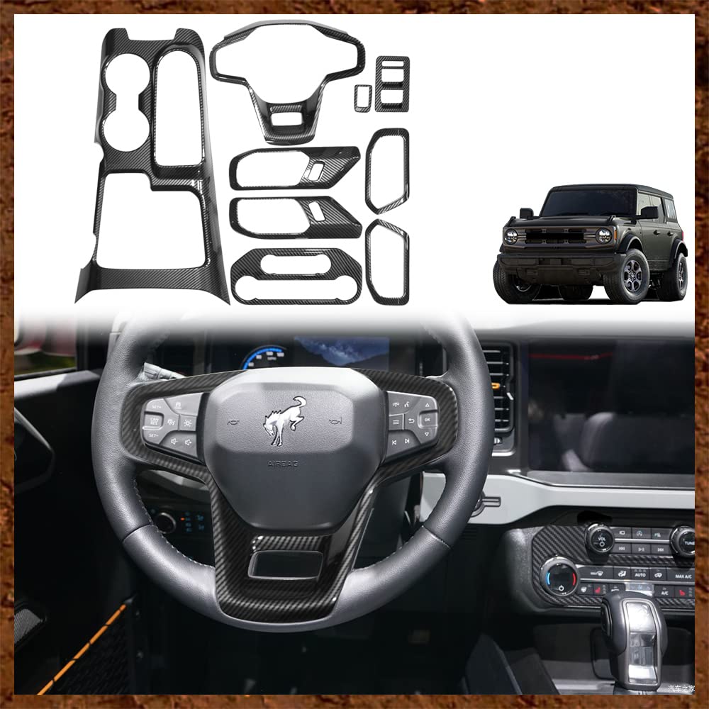 Interior Trim Cover 9 pcs Set for Bronco 4 Door 2021-2024