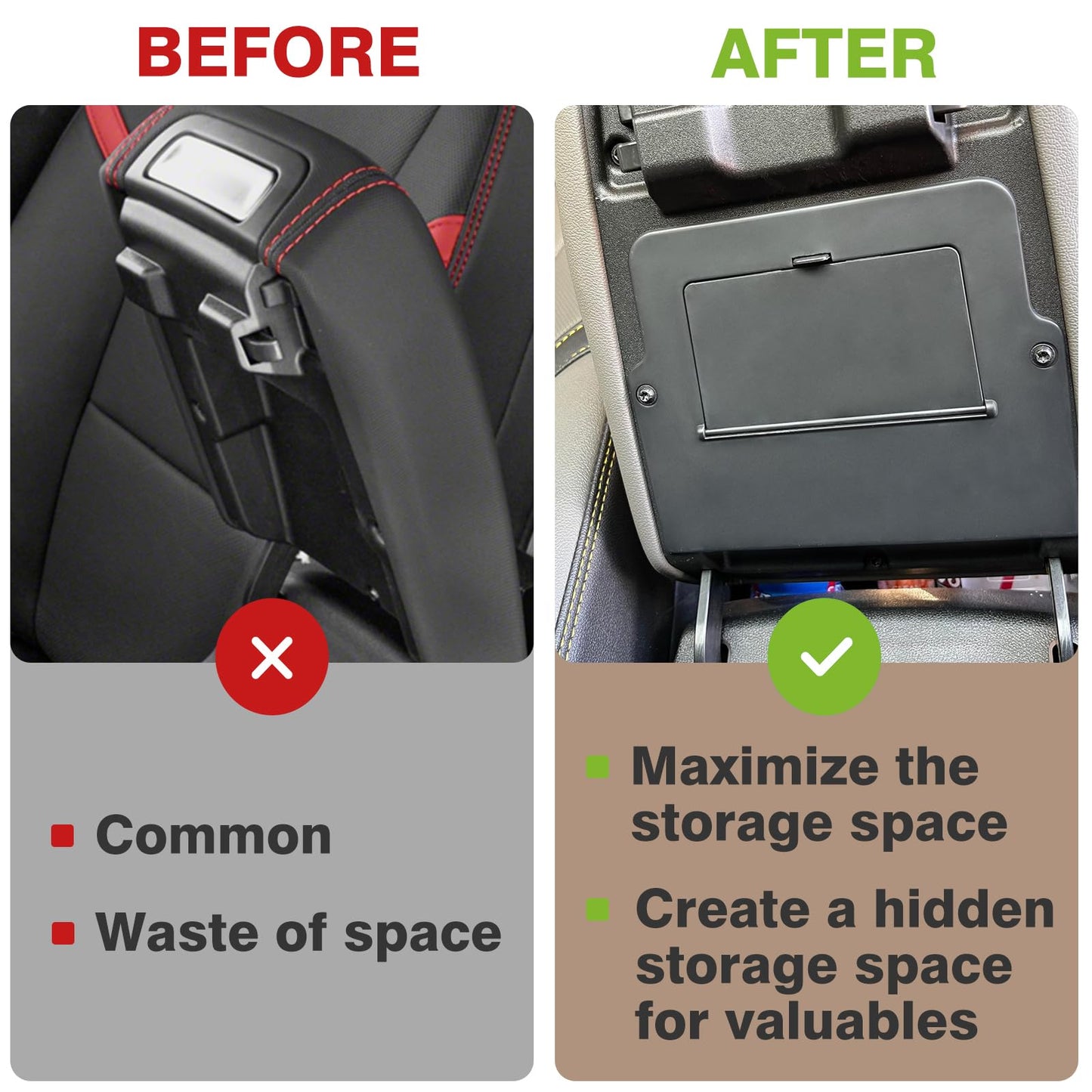 Center Console Hidden Storage Organizer for 2023-2024 Colorado and Canyon