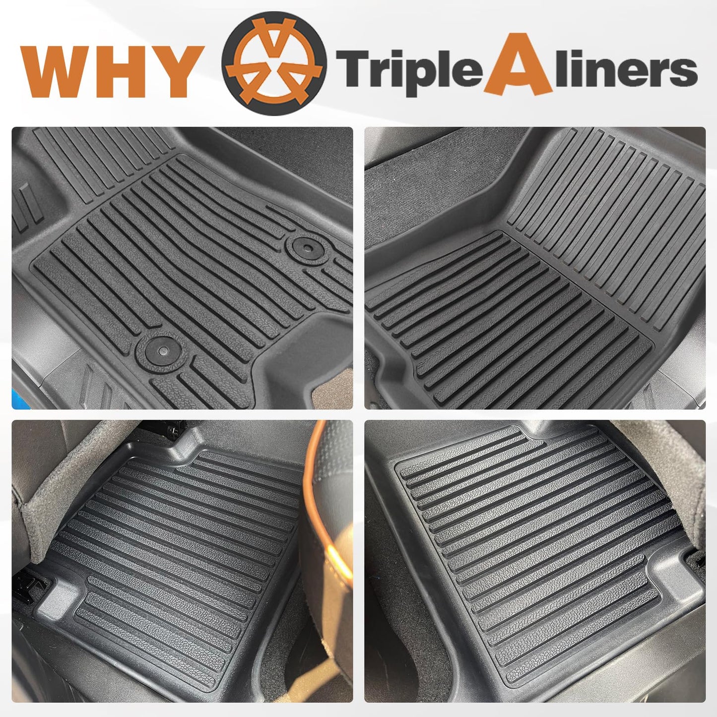 Floor Mats for 2023-2025 Colorado and Canyon Crew Cab Front Rear Full Set