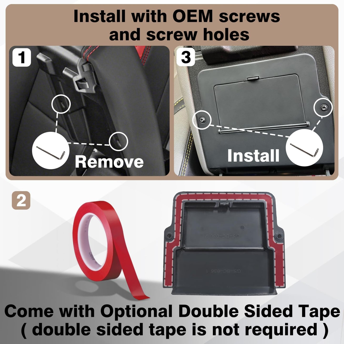 Center Console Hidden Storage Organizer for 2023-2024 Colorado and Canyon