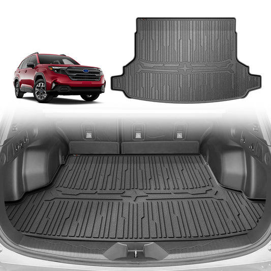 TripleAliners Car Bed Trunk Mat Compatible with 2025 Subaru Forester Accessories Trunk Liner Protector Car Mat TPE All-Weather Car Liner Not Fit Model with Sound Systems