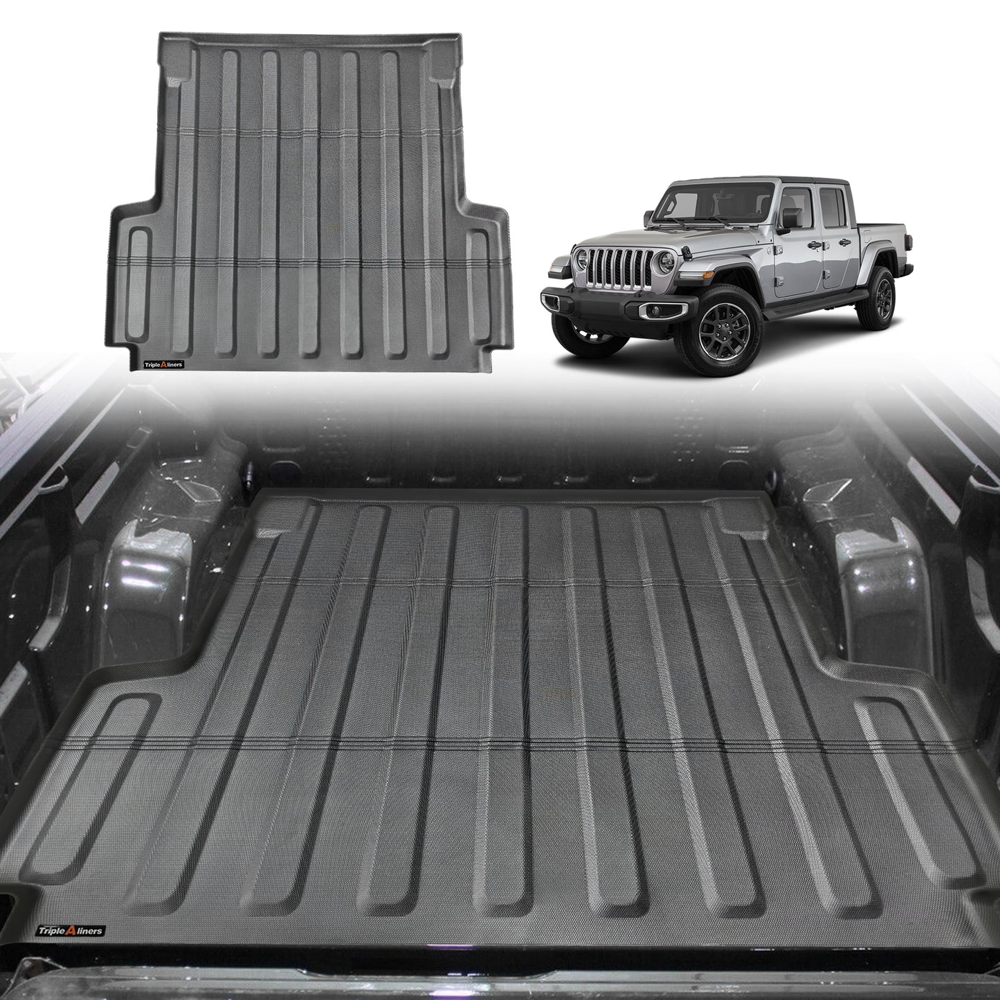 TripleAliners Floor Mats for 2020-2024 Jeep Gladiator JT