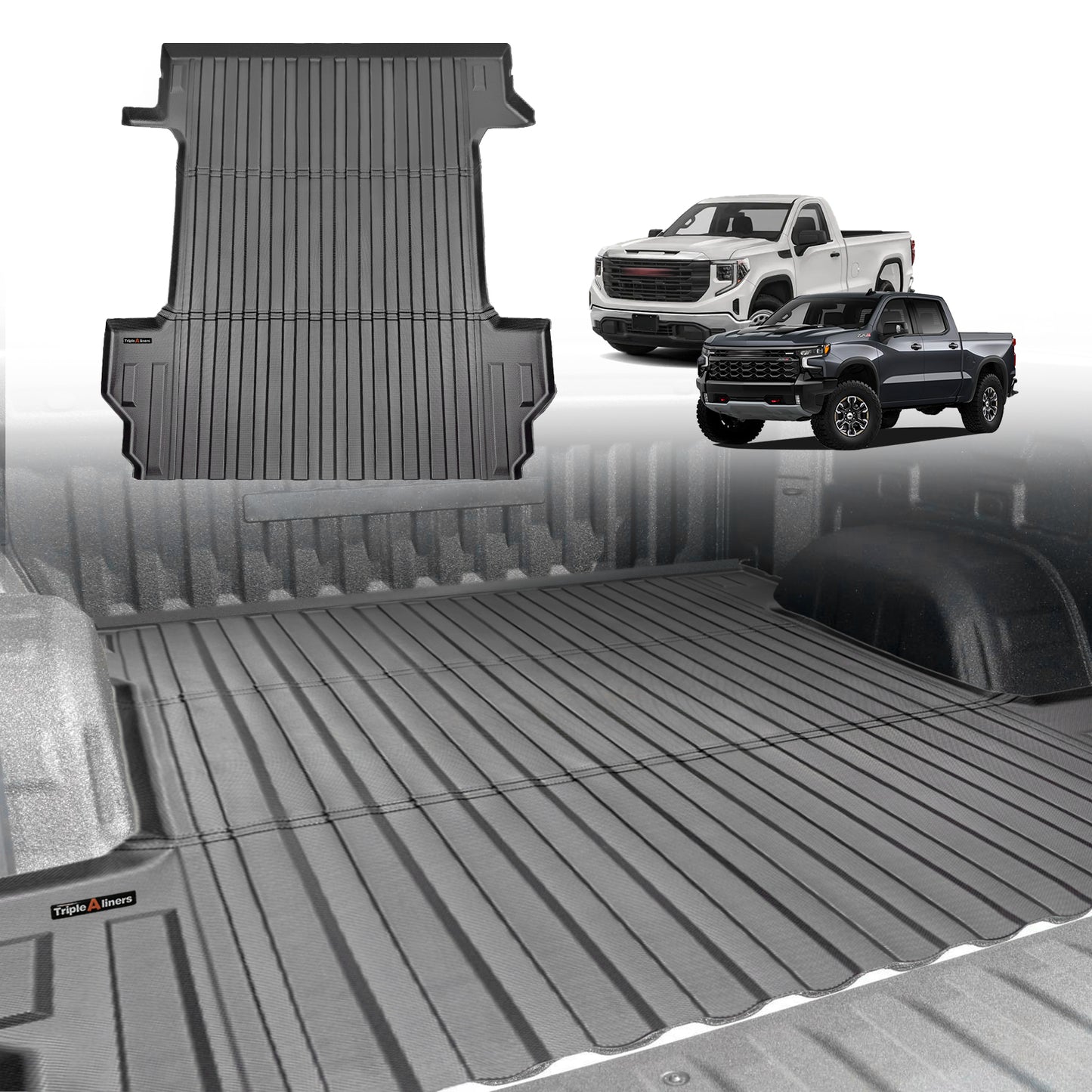 Trunk Bed Mat for Chevy Silverado/GMC Sierra 1500 2019-2024 5'8'' (69.9inch) Short Bed