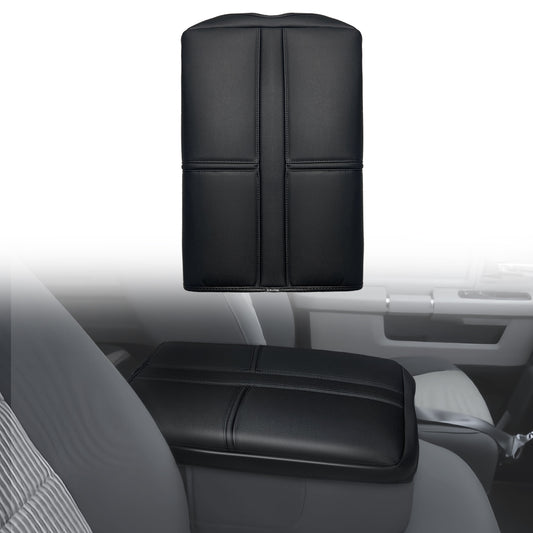 Center Console Armrest Cover Compatible with Dodge Ram1500/2500/3500 2002-2012 Comfort Armrest Pad Arm Rest Cushion Vegan Leather Protector Regular Thick(Jump Seat ONLY)
