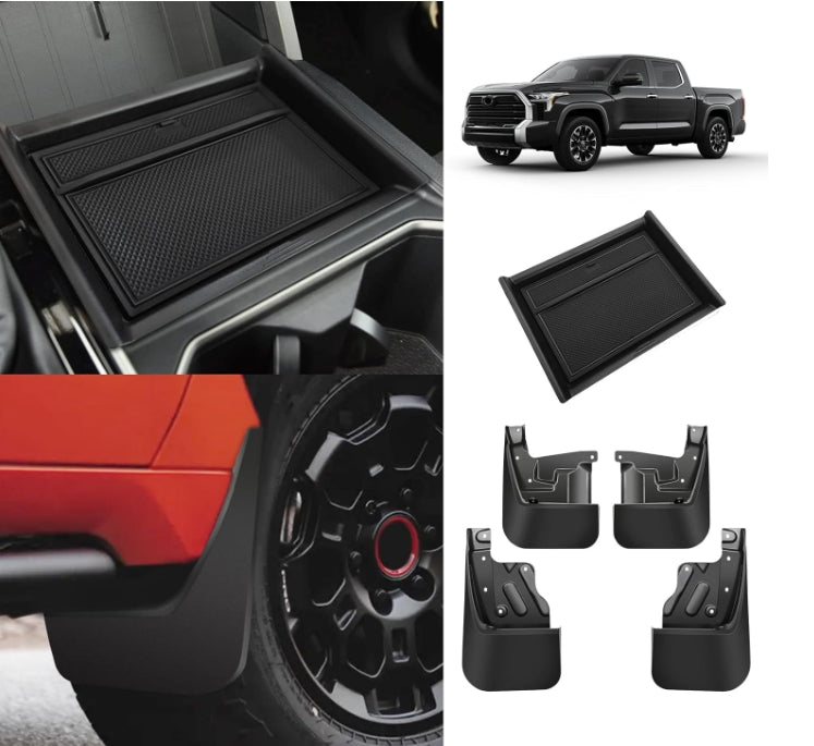 Mud Flaps for Toyota Tundra 2022-2024 3rd Gen Accessories Flaps Front & Rear 4PCS Set Splash Guards