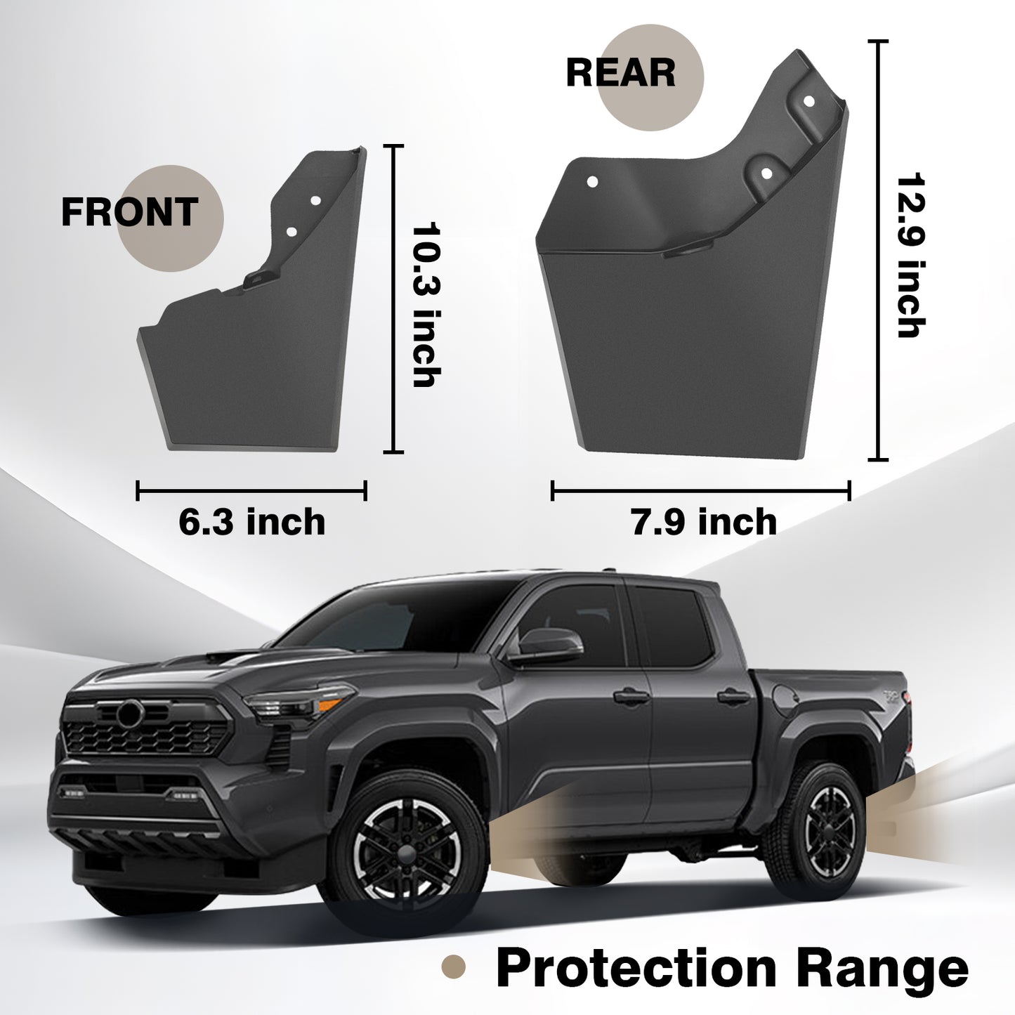 Mud Flaps for 2024 Toyota Tacoma 4PCS