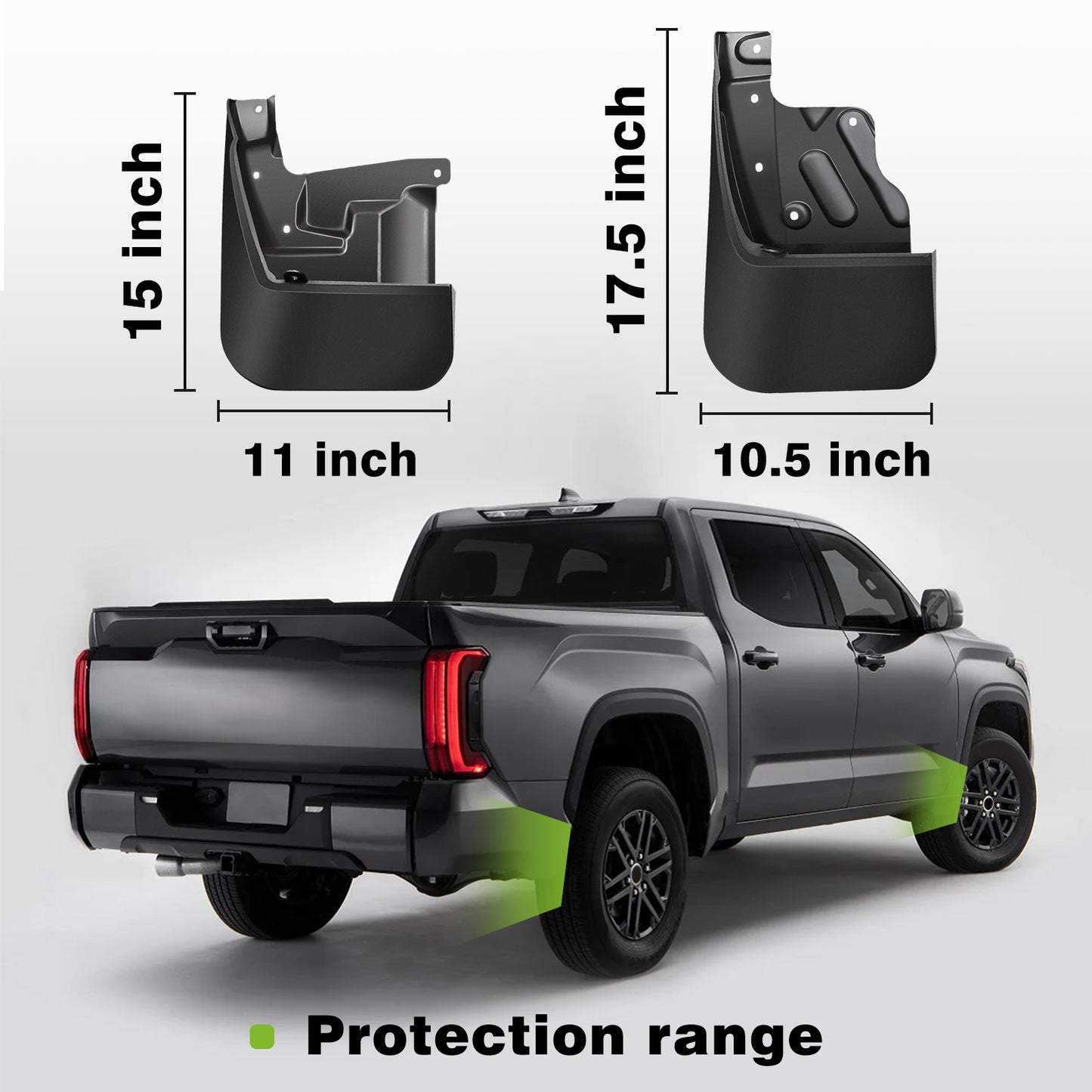 Mud Flaps for Toyota Tundra 2022-2024 3rd Gen Accessories Flaps Front & Rear 4PCS Set Splash Guards