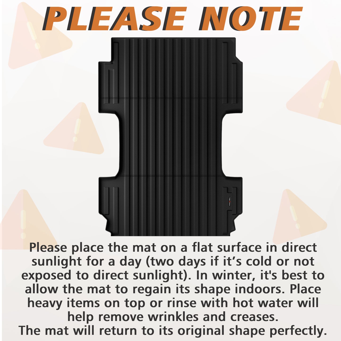 TripleAliners 8.2FT Truck Bed Mat for 2019+ Chevy Silverado/GMC Sierra 1500