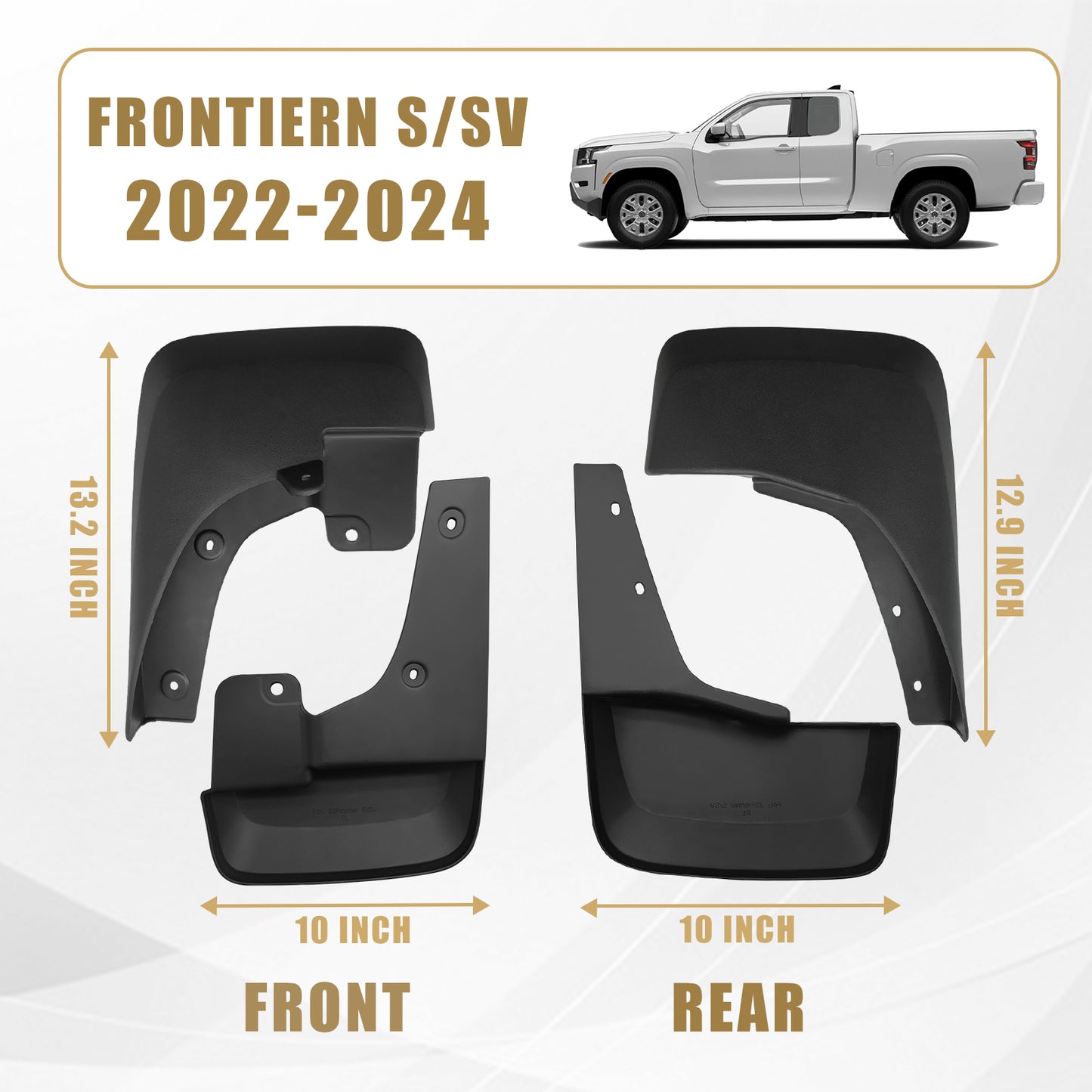 Mud Flaps for Nissan Frontier 2022-2024 [ S/SV ]