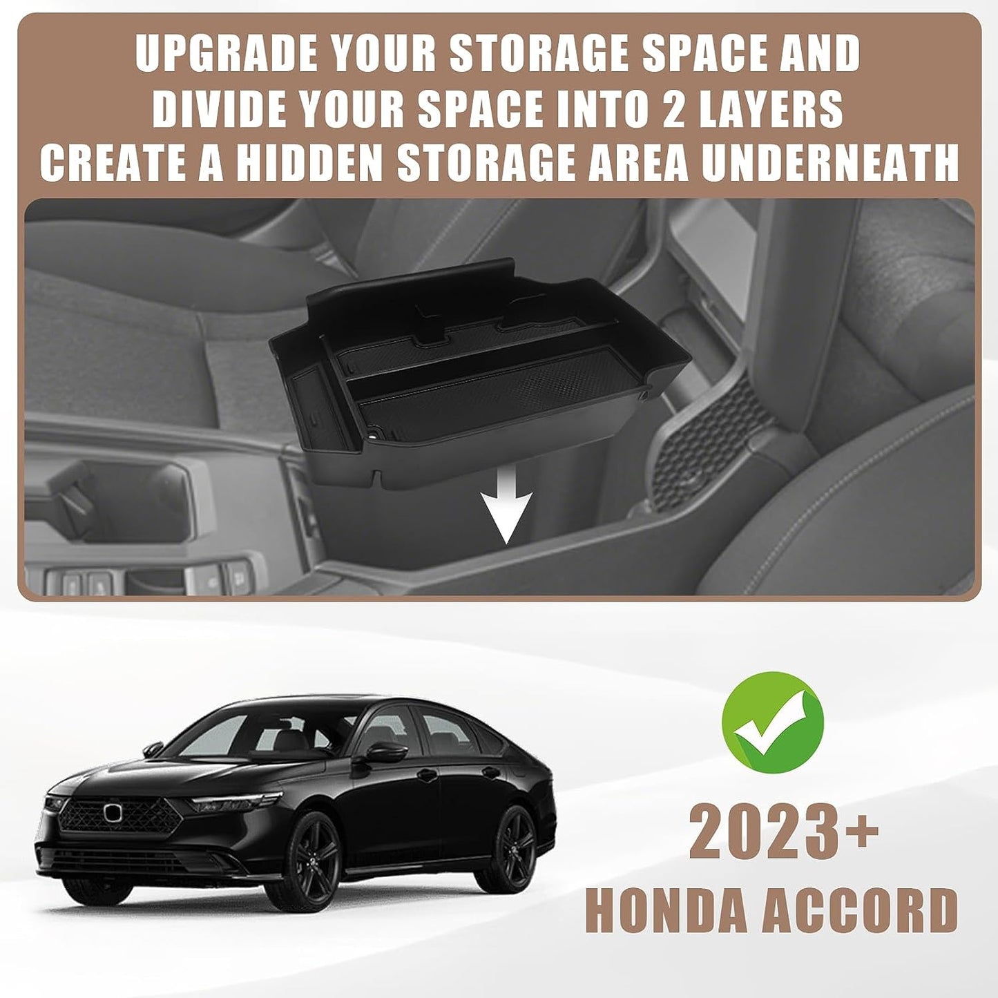 Center Console Storage Tray for 2023 Accord