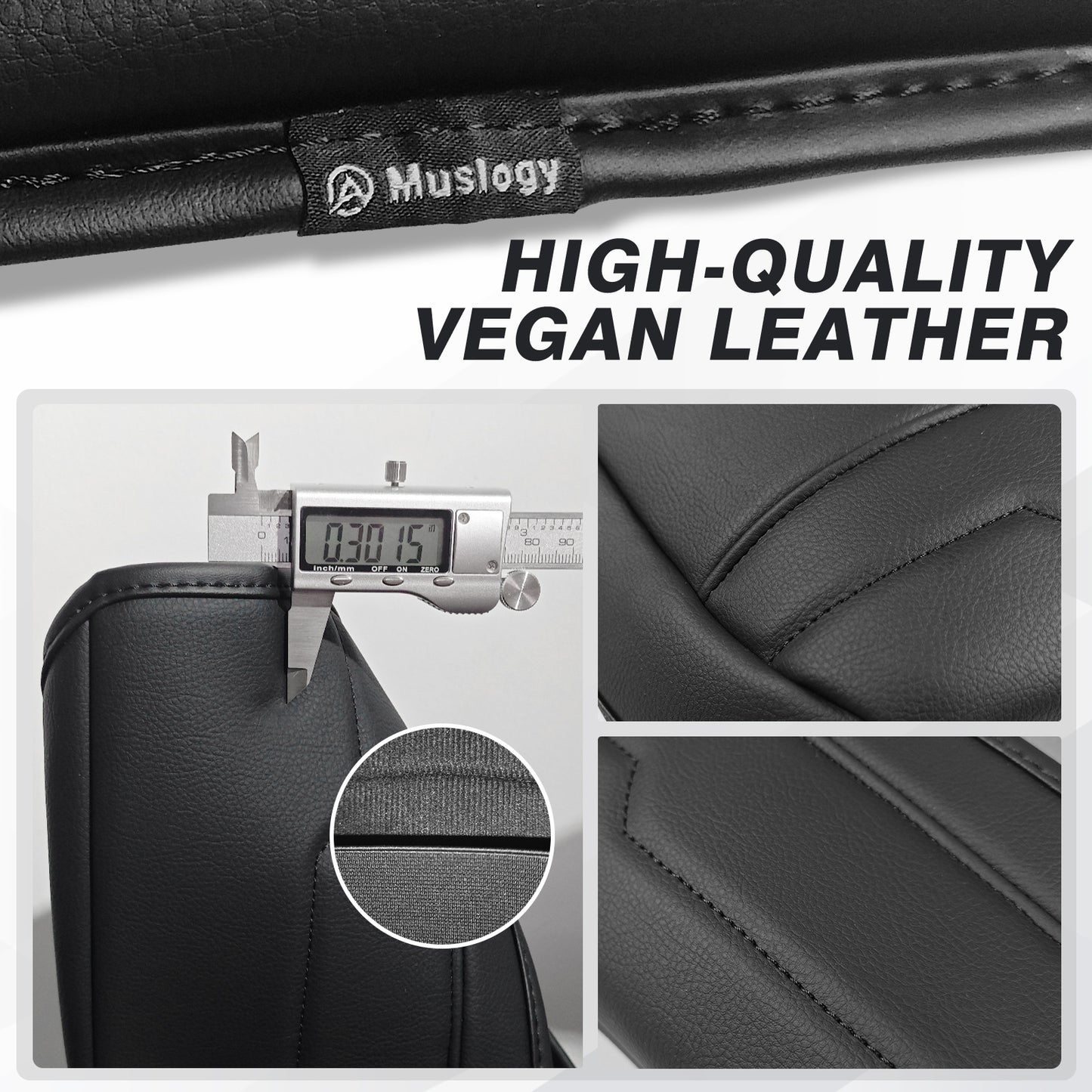 Center Console Armrest Cover Compatible with Chevy Silverado & GMC Sierra 1500 2500 3500 2022-2025 Comfort Armrest Pad Arm Rest Cushion Vegan Leather Protector Regular Thick(Bucket Seat ONLY)