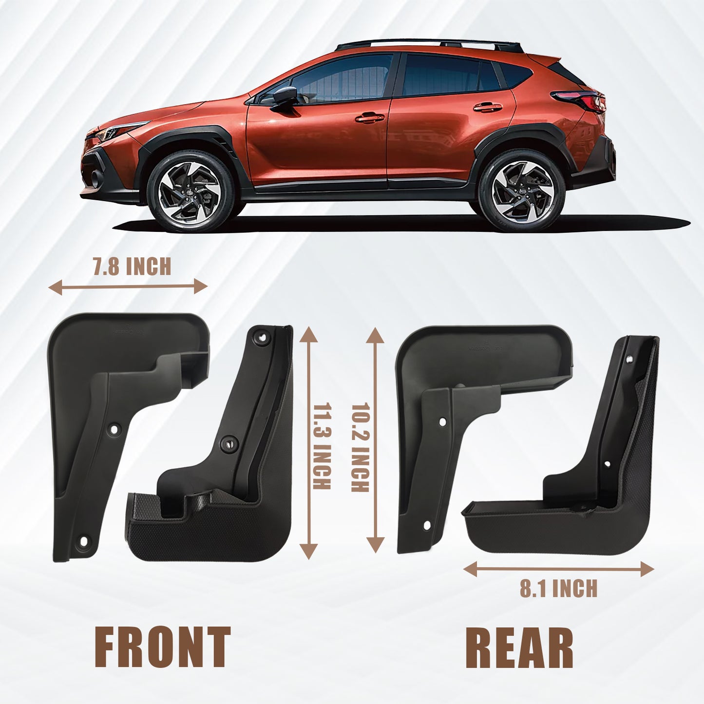 Mud Flaps for Subaru Crosstrek 2024