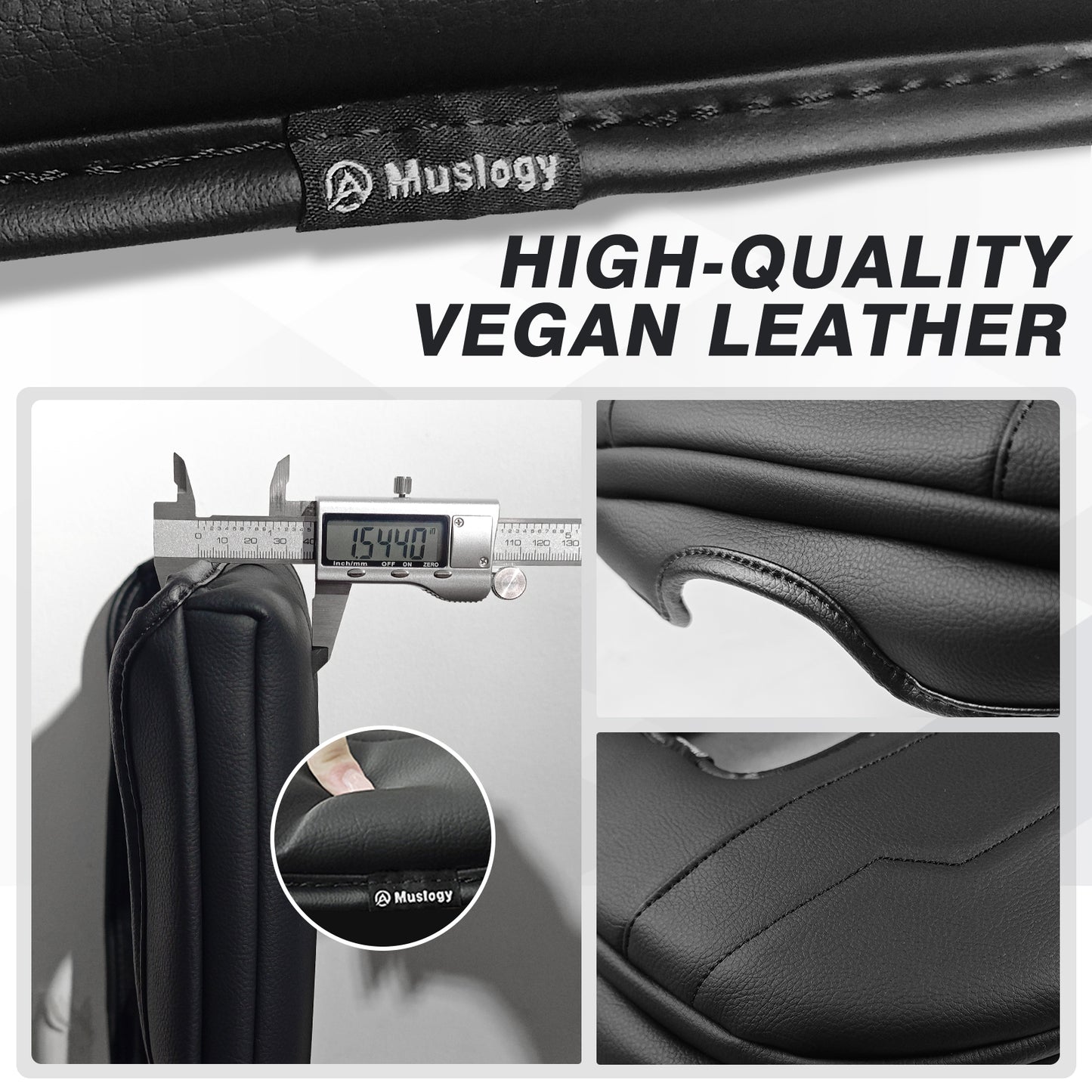 Center Console Armrest Cover Compatible with Chevy Silverado & GMC Sierra 1500 2500 3500 2022-2025 Armrest Pad Arm Rest Cushion Vegan Leather Protector 1-Inch Extra Thick(Bucket Seat ONLY)