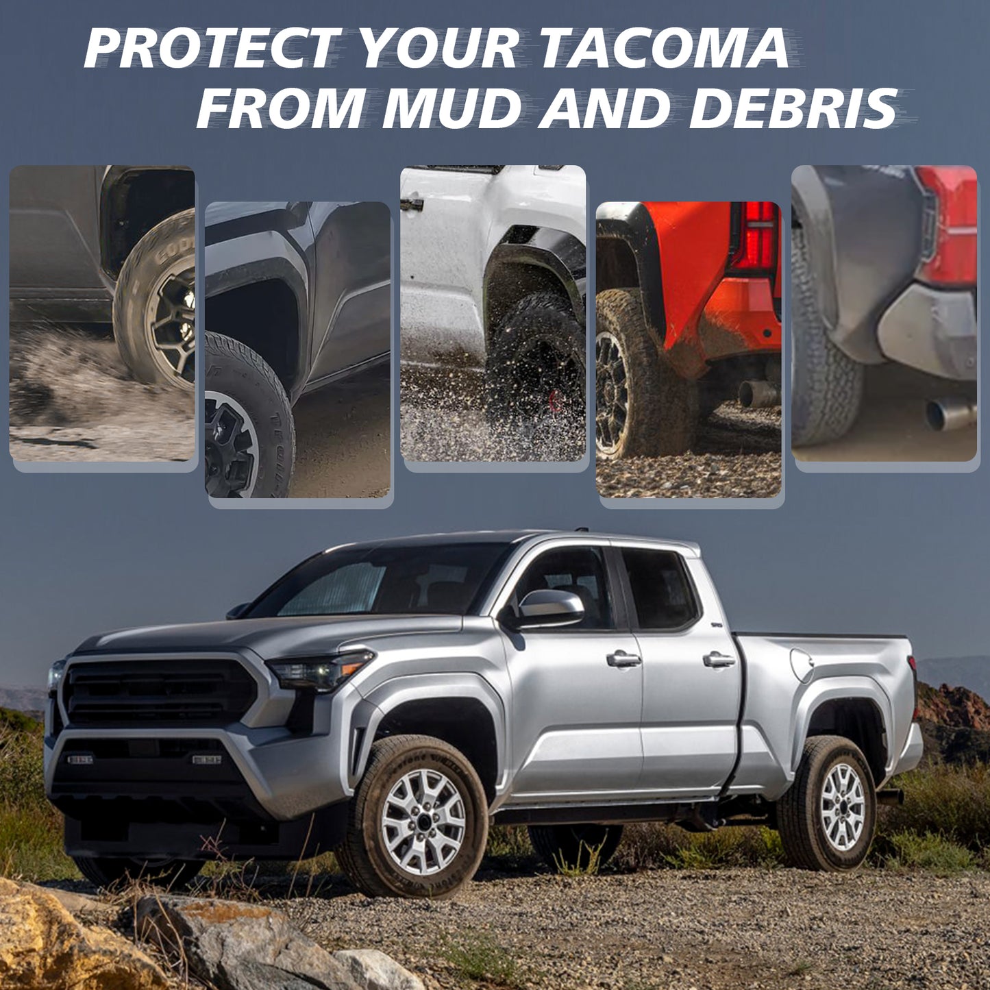 Mud Flaps for 2024 Toyota Tacoma 4PCS