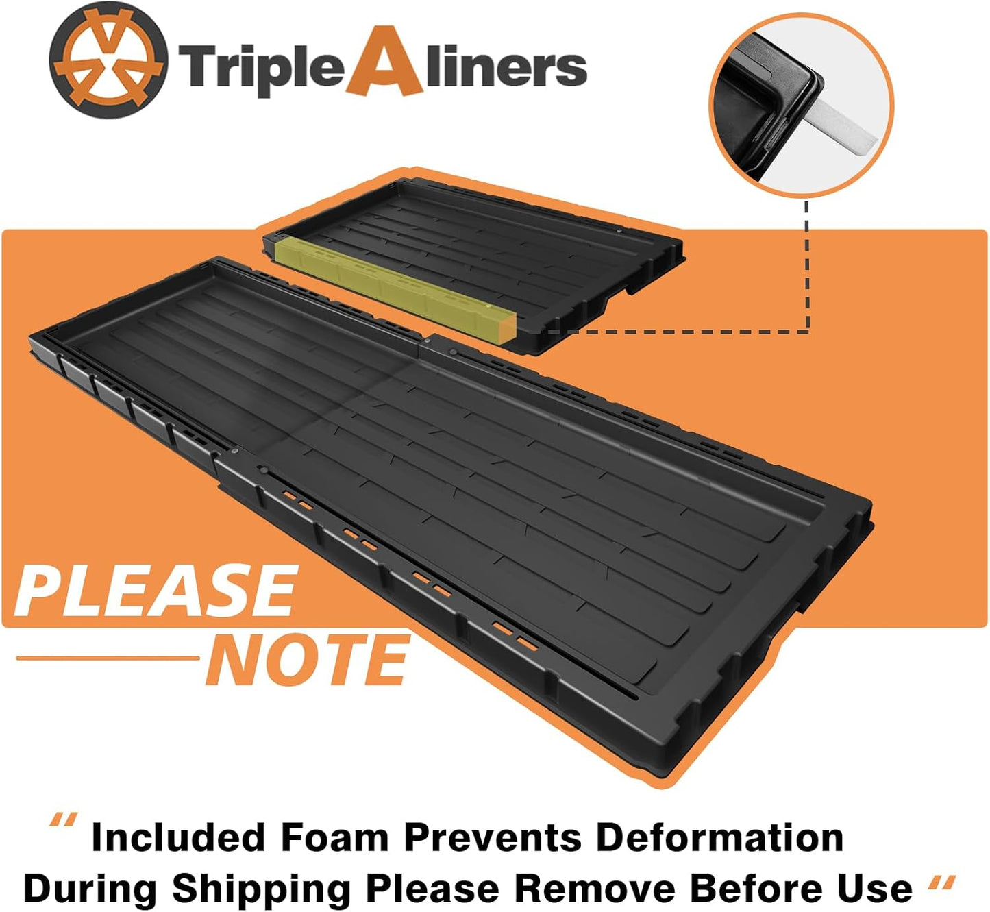 TripleAliners Slide-Out Truck Bed Cargo Tray Compatible with 5'7"+ & Longer Beds Pull-Out Storage Organizer for Pickup Truck Bed Organizer Adjustable Heavy-Duty Polyethylene (5.7FT & Plus)