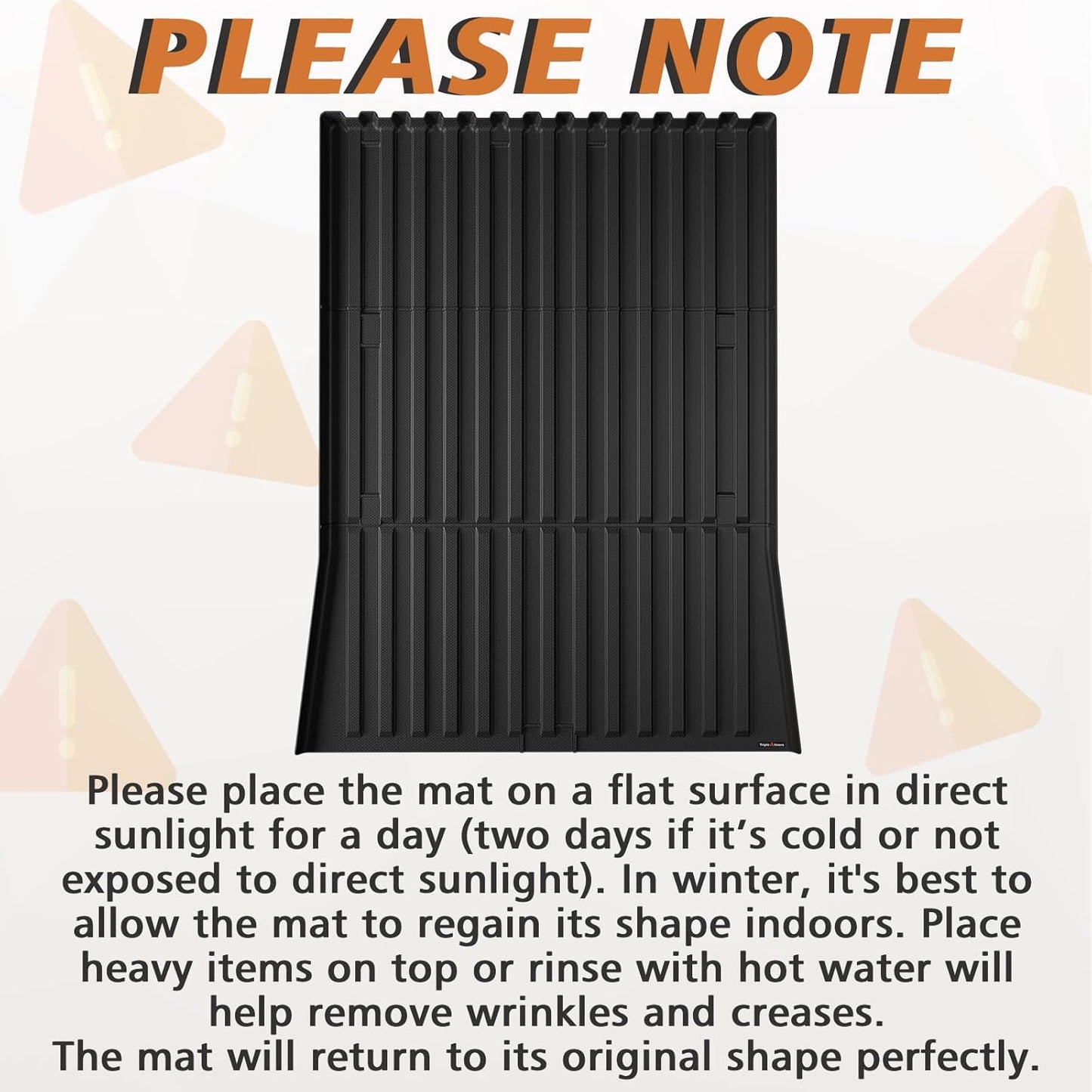 TripleAliners Truck Bed Mat Compatible with 2025 2026 Tesla Cybertruck Accessories Vehicle Perfectly Flush All Weather Protection TPE Heavy Duty Pickup Car Bed Cargo Mat (Corrugated Design Front Wall)