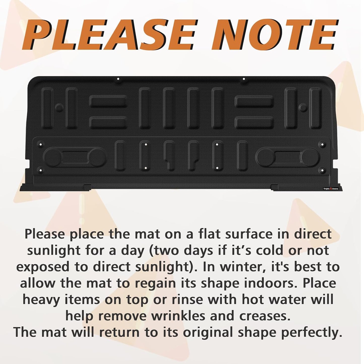 TripleAliners Tailgate Mat Compatible with 2015-2020 Ford F150 Accessories, Tailgate Cover Custom Fit All Weather Protection Pickup Liner