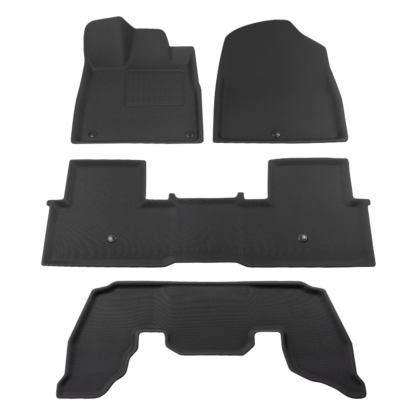 Floor Mats for Pilot 2023-2024 Floor Mats Full Set 1st 2nd & 3rd Row