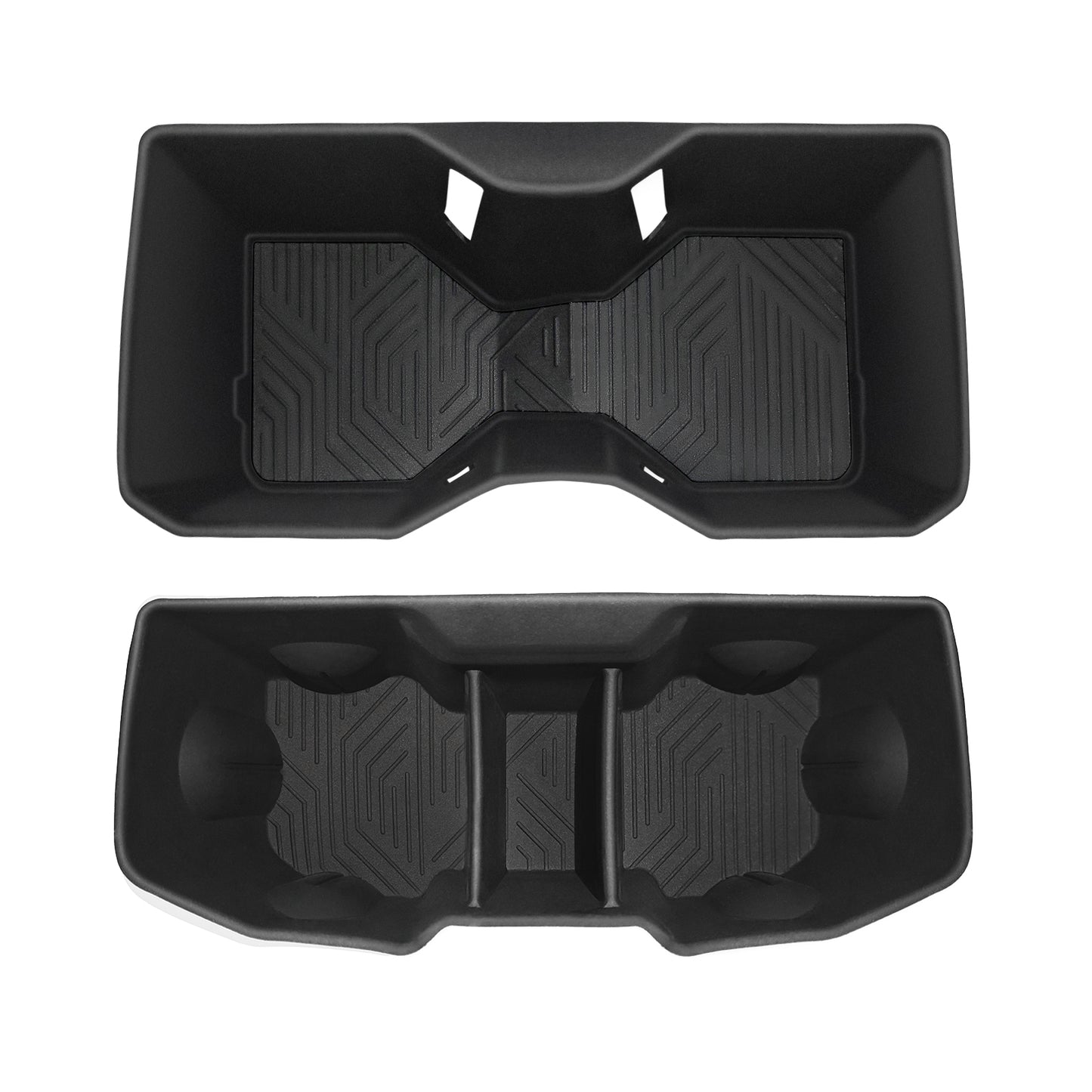 Center Console Front&Rear Cup Holder Inserts for 2024 Toyota Tacoma