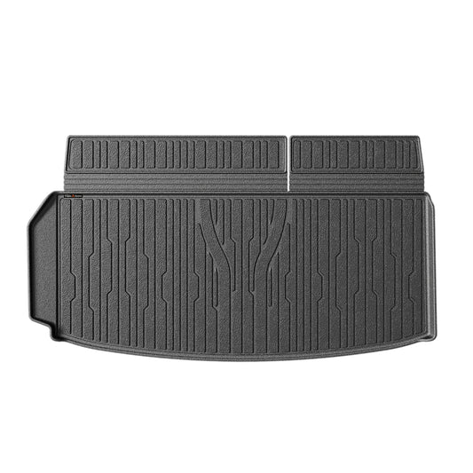 TripleAliners Trunk Floor Mat All Weather Liner Compatible with 2024+ GMC Acadia/Chevy Traverse / 2025 Buick EnclaveAccessories Custom Fit Protection Car Liner TPE Rear Trunk Floor Mat