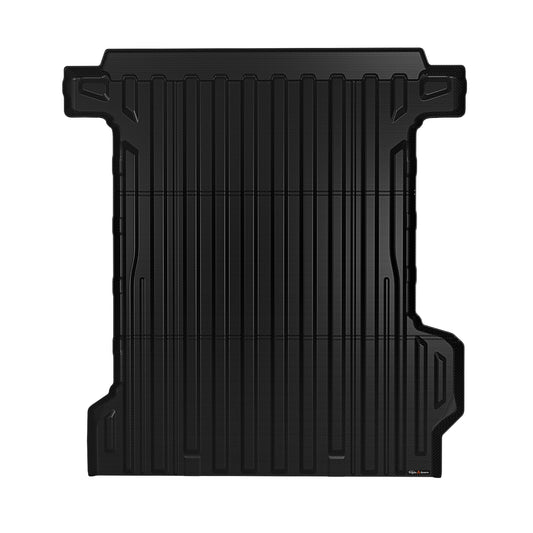 TripleAliners Truck Bed Mat Compatible with 2024 2025 Chevrolet Silverado EV RST/GMC Sierra EV Denali Accessories Vehicle Perfectly Flush All Weather Protection TPE Pickup Cargo Mat(5.9FT/70.6 inches)