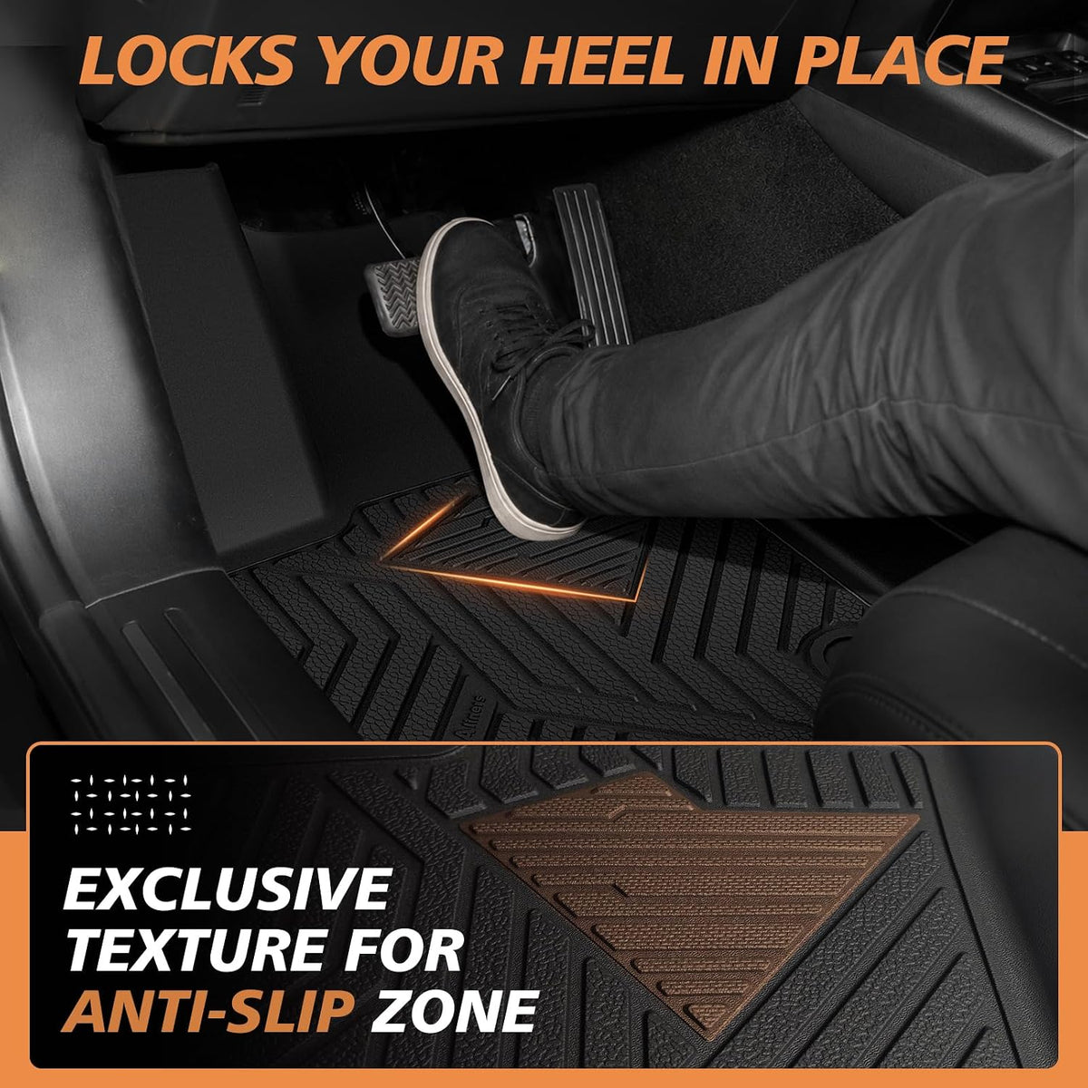 All-Weather Floor Mats for 2026 2027 Rivian R2|for Rivian R2 Standard/Premium/Performance| Protect from Dirt, mud and snow Floor Liner Full Coverage Cargo Liner Anti-Slip