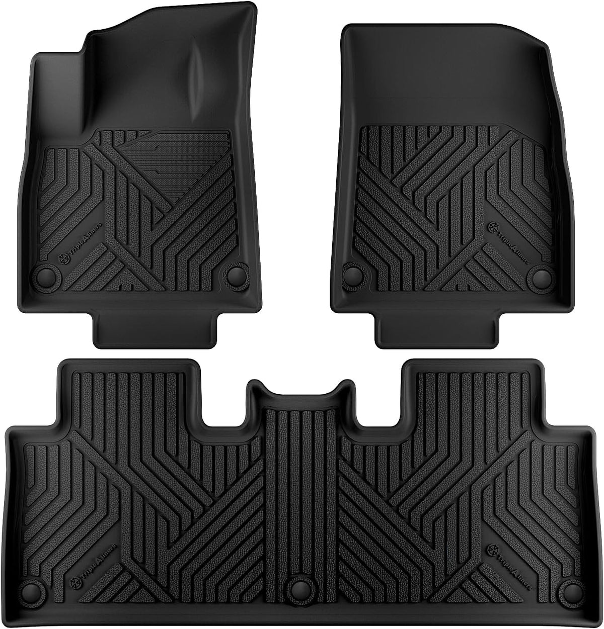 All-Weather Floor Mats for 2026 2027 Rivian R2|for Rivian R2 Standard/Premium/Performance| Protect from Dirt, mud and snow Floor Liner Full Coverage Cargo Liner Anti-Slip