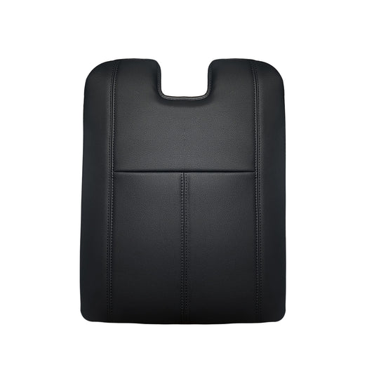 Center Console Armrest Cover Compatible with Chevy Silverado/Tahoe & GMC Sierra/Yukon 2007-2013 Comfort Armrest Pad Arm Rest Cushion Vegan Leather Protector Regular Thick(Jump Seat ONLY)