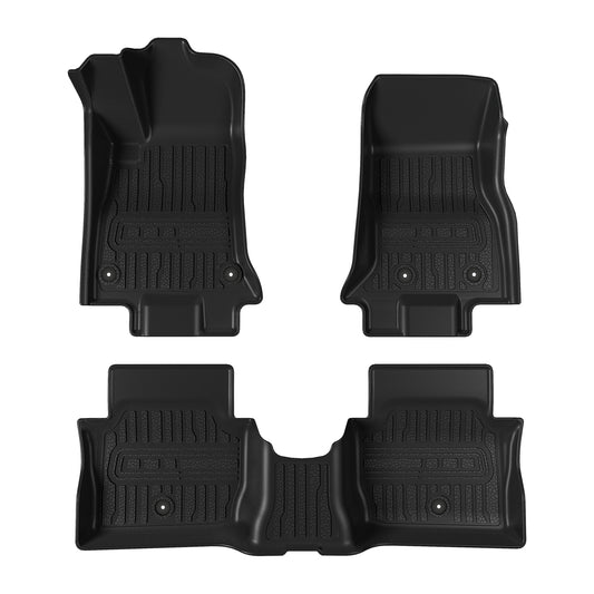 TripleAliners All-Weather Mats Compatible with 2025 2024 Dodge Charger EV Accessories Floor Liners Trunk Cover Custom Fit TPE Heavy-Duty Liners (Floor Mats)