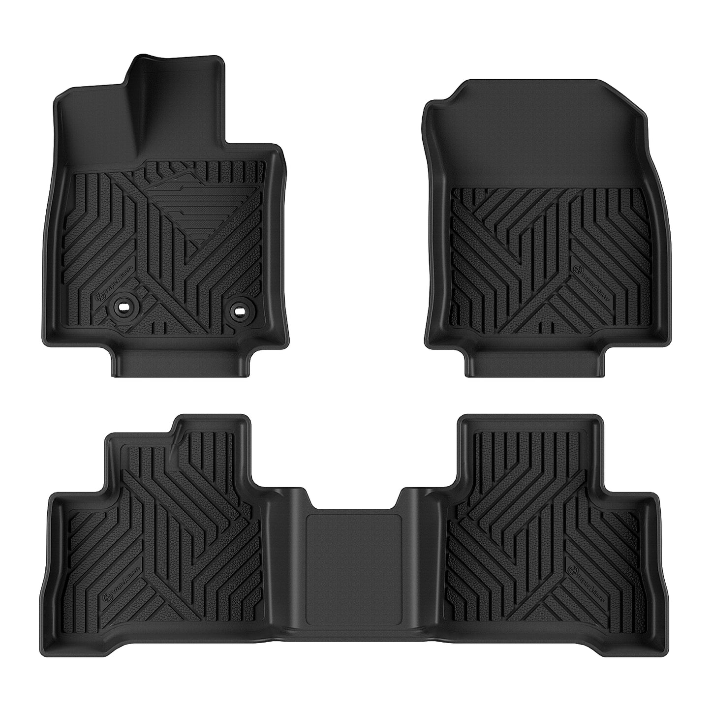 TripleAliners All Weather Floor Mats Compatible with 2026 Toyota RAV4 Hybrid Accessories TPE Custom Fit Odorless Anti-Slip Car Floor Liners (Won't Fit Plug-in Hybrid)