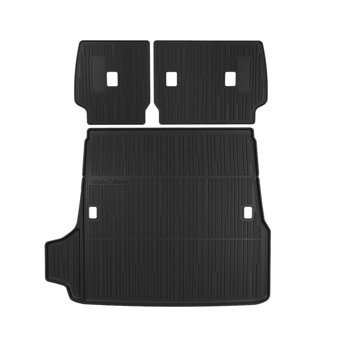 TripleAliners Trunk Mat & Rear Seatback Mat Fit for Toyota 2025 4Runner All Weather TPE Liners Accessories Custom Fit TPE Heavy-Duty (Only for 5 Seats) - Not for Hybrid Model