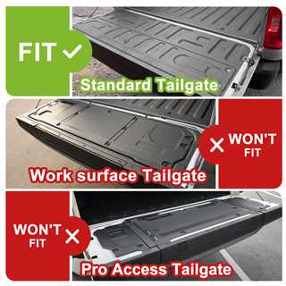 TripleAliners Truck Bed Mat (5.5FT) & Tailgate Mat (Standard) Compatible with Ford F150 2024-2026 Not Fit Drop in Bed Liner