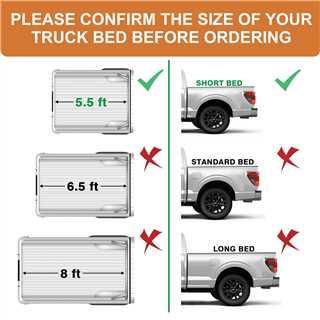 TripleAliners Truck Bed Mat (5.5FT) & Tailgate Mat (Standard) Compatible with Ford F150 2024-2026 Not Fit Drop in Bed Liner